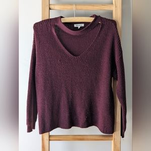 Miracle cut out knit sweater